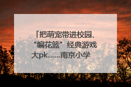 把萌宠带进校园、“编花篮”经典游戏大pk……南京小学花式“庆六一”
