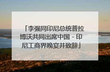 李强同印尼总统普拉博沃共同出席中国－印尼工商界晚宴并致辞