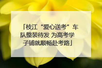 枝江“爱心送考”车队整装待发 为高考学子铺就顺畅赴考路