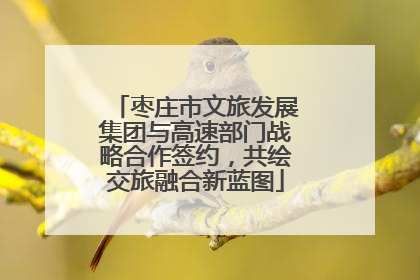 枣庄市文旅发展集团与高速部门战略合作签约，共绘交旅融合新蓝图