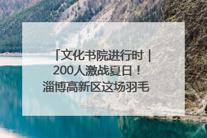 文化书院进行时｜200人激战夏日！淄博高新区这场羽毛球比赛太酷