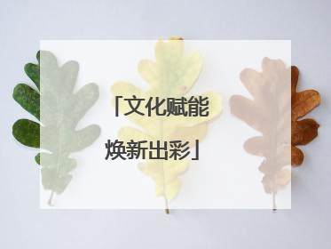 文化赋能 焕新出彩