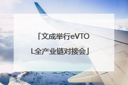 文成举行eVTOL全产业链对接会