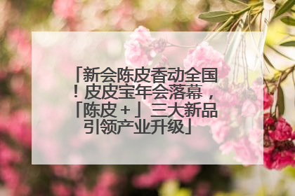 新会陈皮香动全国！皮皮宝年会落幕，「陈皮＋」三大新品引领产业升级