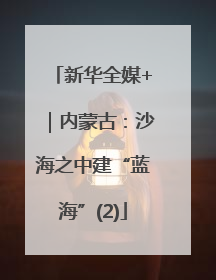 新华全媒+｜内蒙古：沙海之中建“蓝海”(2)