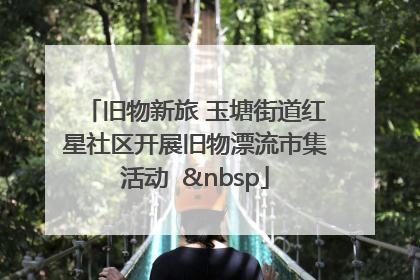 旧物新旅 玉塘街道红星社区开展旧物漂流市集活动   