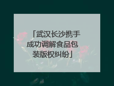 武汉长沙携手成功调解食品包装版权纠纷