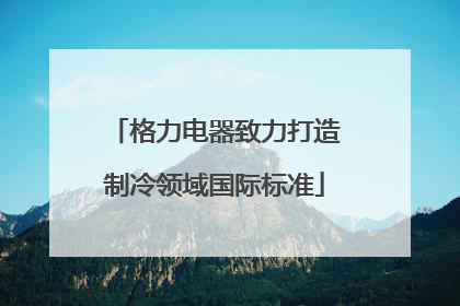格力电器致力打造制冷领域国际标准
