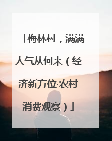 梅林村，满满人气从何来（经济新方位·农村消费观察）