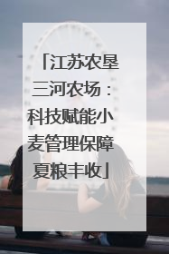 江苏农垦三河农场：科技赋能小麦管理保障夏粮丰收