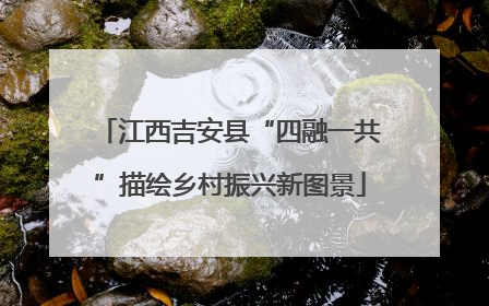 江西吉安县“四融一共”描绘乡村振兴新图景