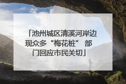池州城区清溪河岸边现众多“梅花桩” 部门回应市民关切