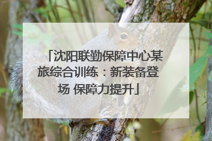 沈阳联勤保障中心某旅综合训练：新装备登场 保障力提升