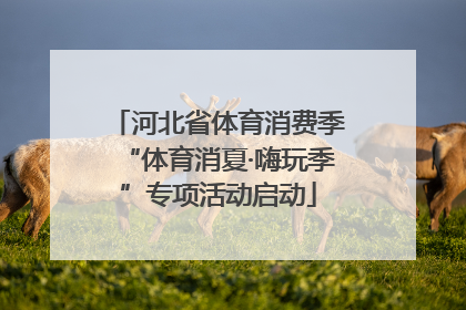 河北省体育消费季“体育消夏·嗨玩季”专项活动启动