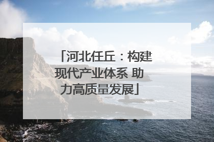 河北任丘：构建现代产业体系 助力高质量发展