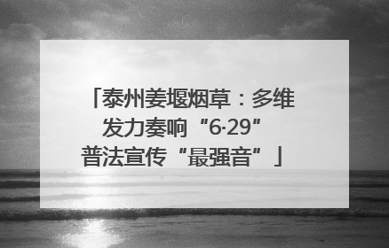 泰州姜堰烟草：多维发力奏响“6·29”普法宣传“最强音”