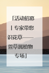 活动招募丨专家带您识花草——萱草属植物专场