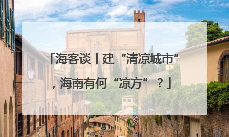 海客谈丨建“清凉城市”，海南有何“凉方”？