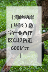 海峡两岸（绍兴）数字产业合作区总投资近600亿元