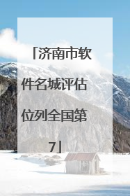 济南市软件名城评估位列全国第7