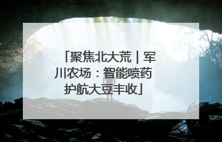 聚焦北大荒｜军川农场：智能喷药护航大豆丰收