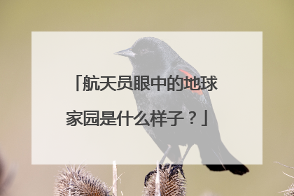 航天员眼中的地球家园是什么样子？
