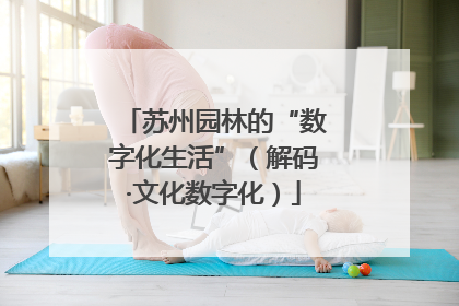 苏州园林的“数字化生活”（解码·文化数字化）