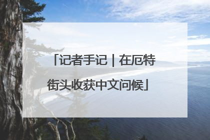 记者手记｜在厄特街头收获中文问候