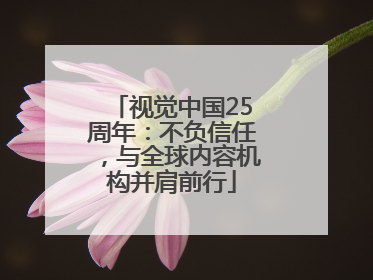 视觉中国25周年：不负信任，与全球内容机构并肩前行