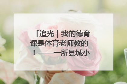追光｜我的德育课是体育老师教的！——一所县城小学的思政课改革
