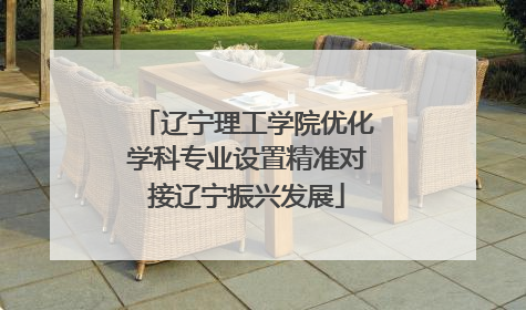 辽宁理工学院优化学科专业设置精准对接辽宁振兴发展