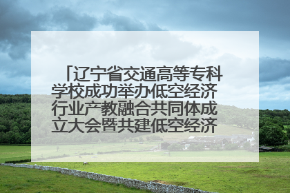 辽宁省交通高等专科学校成功举办低空经济行业产教融合共同体成立大会暨共建低空经济产教融合新生态论坛