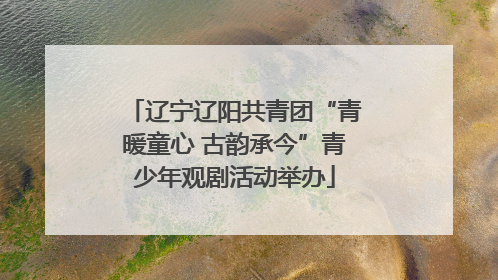 辽宁辽阳共青团“青暖童心 古韵承今”青少年观剧活动举办