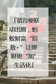 谐音梗联动出圈，蚂蚁财富“指数+”让理财更“加”生活化