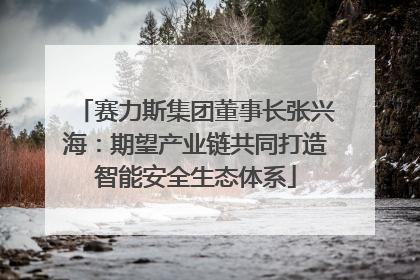 赛力斯集团董事长张兴海：期望产业链共同打造智能安全生态体系