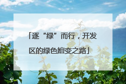 逐“绿”而行，开发区的绿色嬗变之路