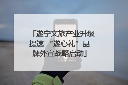 遂宁文旅产业升级提速 “遂心礼”品牌外宣战略启动