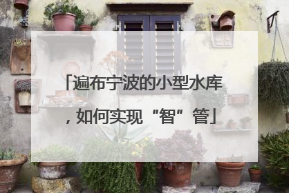 遍布宁波的小型水库，如何实现“智”管