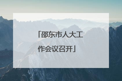 邵东市人大工作会议召开