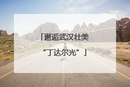 邂逅武汉壮美“丁达尔光”