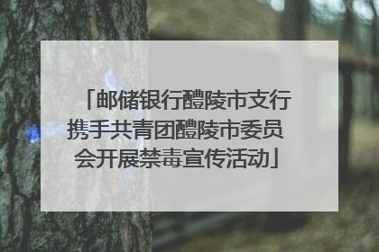 邮储银行醴陵市支行携手共青团醴陵市委员会开展禁毒宣传活动