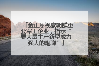 金正恩视察朝鲜重要军工企业，指示“要大量生产新型威力强大的炮弹”