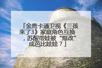 金鹰卡通卫视《三孩来了3》家庭角色互换，苏醒带娃被“爆改”成芭比娃娃？