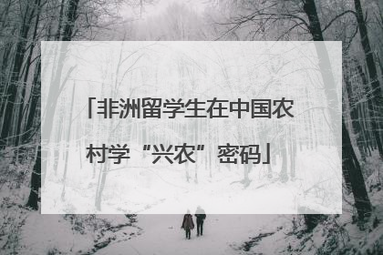 非洲留学生在中国农村学“兴农”密码