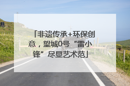 非遗传承+环保创意，望城0号“雷小锋”尽显艺术范