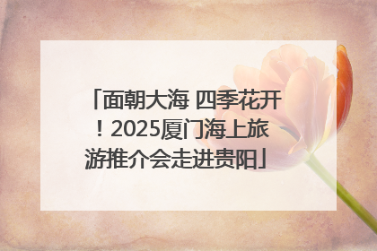 面朝大海 四季花开！2025厦门海上旅游推介会走进贵阳