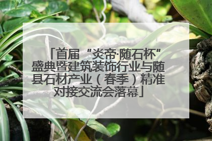 首届“炎帝·随石杯”盛典暨建筑装饰行业与随县石材产业（春季）精准对接交流会落幕