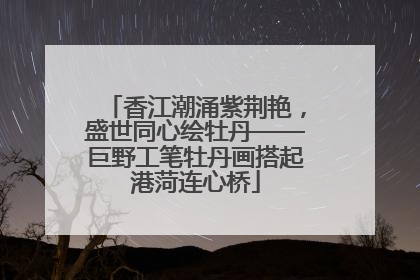 香江潮涌紫荆艳，盛世同心绘牡丹——巨野工笔牡丹画搭起港菏连心桥
