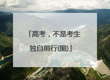 高考，不是考生独自前行(图)
