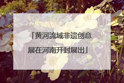 黄河流域非遗创意展在河南开封展出